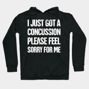 Funny - Get Well Gift Cracked Skull Concussion Hoodie